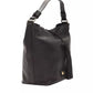 Black Leather Women Shoulder Bag