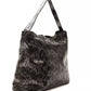 Gray Leather Women Shoulder Bag