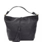 Gray Leather Women Shoulder Bag