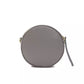 Gray Leather Women Crossbody