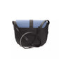 Blue Leather Women Crossbody Bag