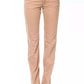 Beige Cotton Women Pant