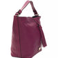 Burgundy Leather Women Shoulder Bag