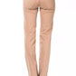 Beige Cotton Women Pant