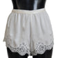 Elegant White Lace Lingerie Shorts