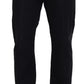 Elegant Black Mainline Cotton Jeans