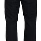 Elegant Black Mainline Cotton Jeans