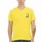 Yellow Cotton Men T-Shirt