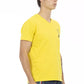 Yellow Cotton Men T-Shirt