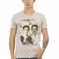 Beige Cotton Men T-Shirt