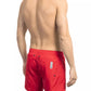 Red Polyamide Men Swim Short