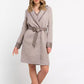 Beige Cotton Women Coat