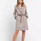 Beige Cotton Women Coat