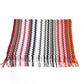 Geometric Pattern Fringed Scarf in Vibrant Tones