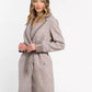 Beige Cotton Women Coat