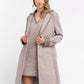 Beige Cotton Women Coat