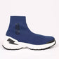 Blue Textile Men Sneaker