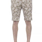 Beige Cotton Men Bermuda Short