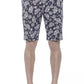 Blue Cotton Men's Bermuda Shorts