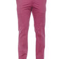 Fuchsia Cotton Men Trouser