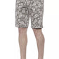 Green Cotton Men Bermuda Short