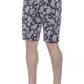 Blue Cotton Mens Bermuda Short