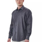 Gray Cotton Men Shirt