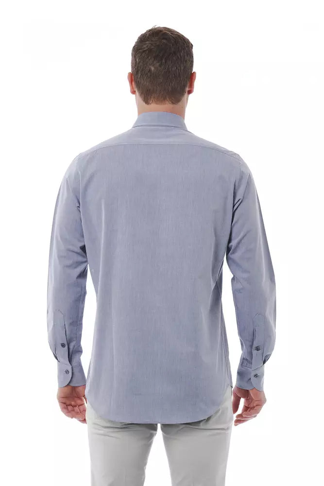 Gray Cotton Men's Shirt