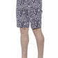 Blue Cotton Men's Bermuda Short