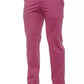 Fuchsia Cotton Men Trouser