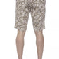 Beige Cotton Men Bermuda Short