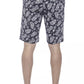 Blue Cotton Mens Bermuda Short