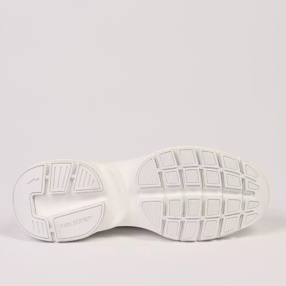 White Textile Men Sneaker