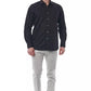 Black Cotton Men Shirt