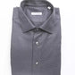 Blue Cotton Men's Slim Shirt