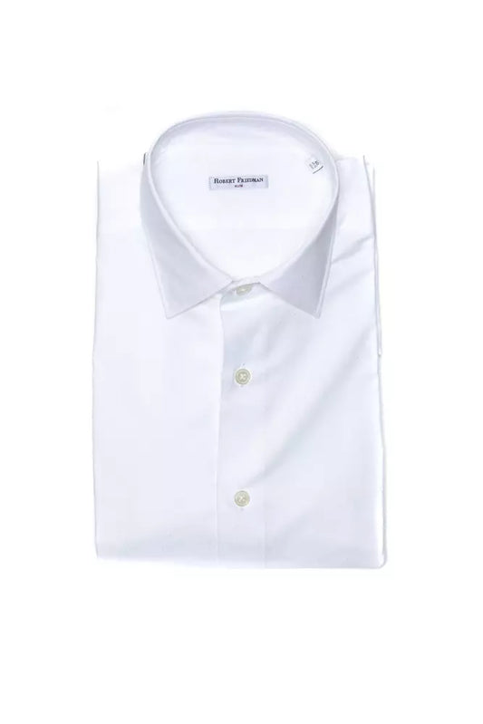 White Cotton Men's Shirt