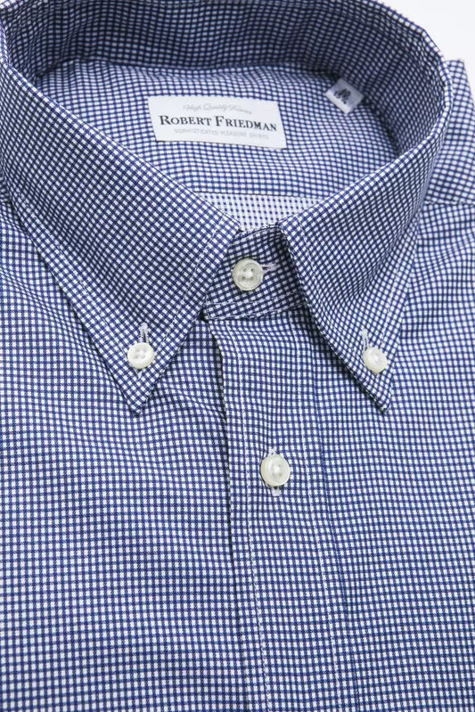 Blue Cotton Men Shirt