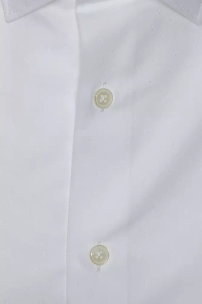 White Cotton Men's Shirt