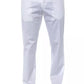 White Cotton Men's Trouser