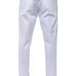 White Cotton Men's Trouser