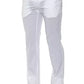 White Cotton Men Trouser