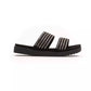 Silver Textile Women Sandal