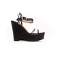 Black Polyethylene Women Sandal