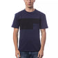 Blue Cotton Men T-Shirt