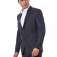 Blue Wool Men Blazer