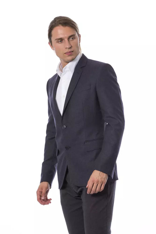 Blue Wool Men's Blazer