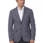 Blue Polyester Mens Blazer