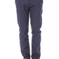 Blue Polyester Men Pant