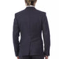 Elegant Blue Wool Single-Breasted Blazer