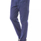 Blue Cotton Men Pant